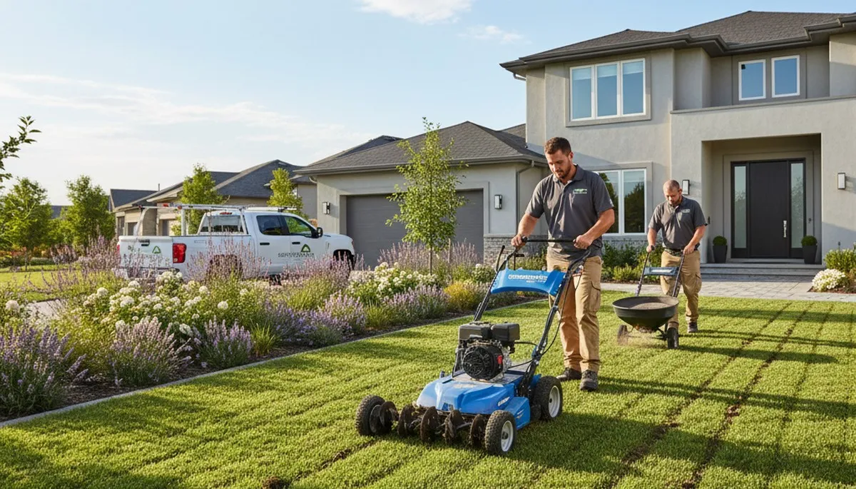Professional lawn aeration service in Long Beach, CA for healthier grass and compacted soil care